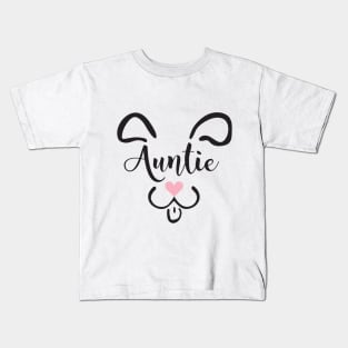 Cute Dog Auntie Kids T-Shirt